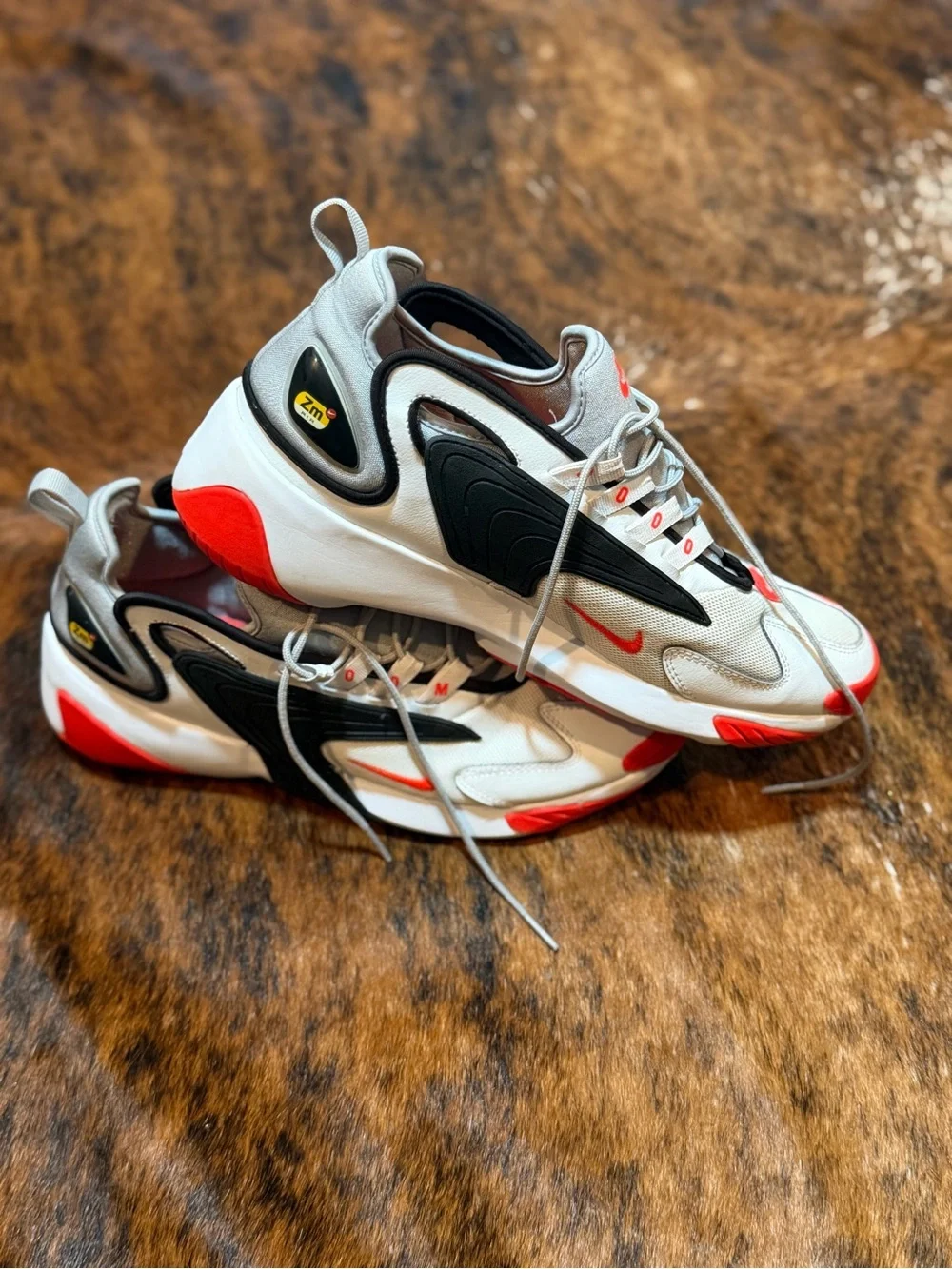Nike Air Zoom 2K 2019 Grey Infrared White Red AO0269-105 MENS 12 Sneaker Classic